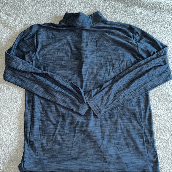 Nike Men's Long Sleeve Quarter Zip Shirt - Charcoal - Picture 4 of 6